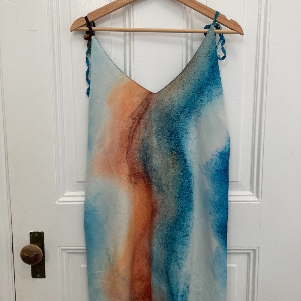 Entreaguas Tie Dye Slip Dress